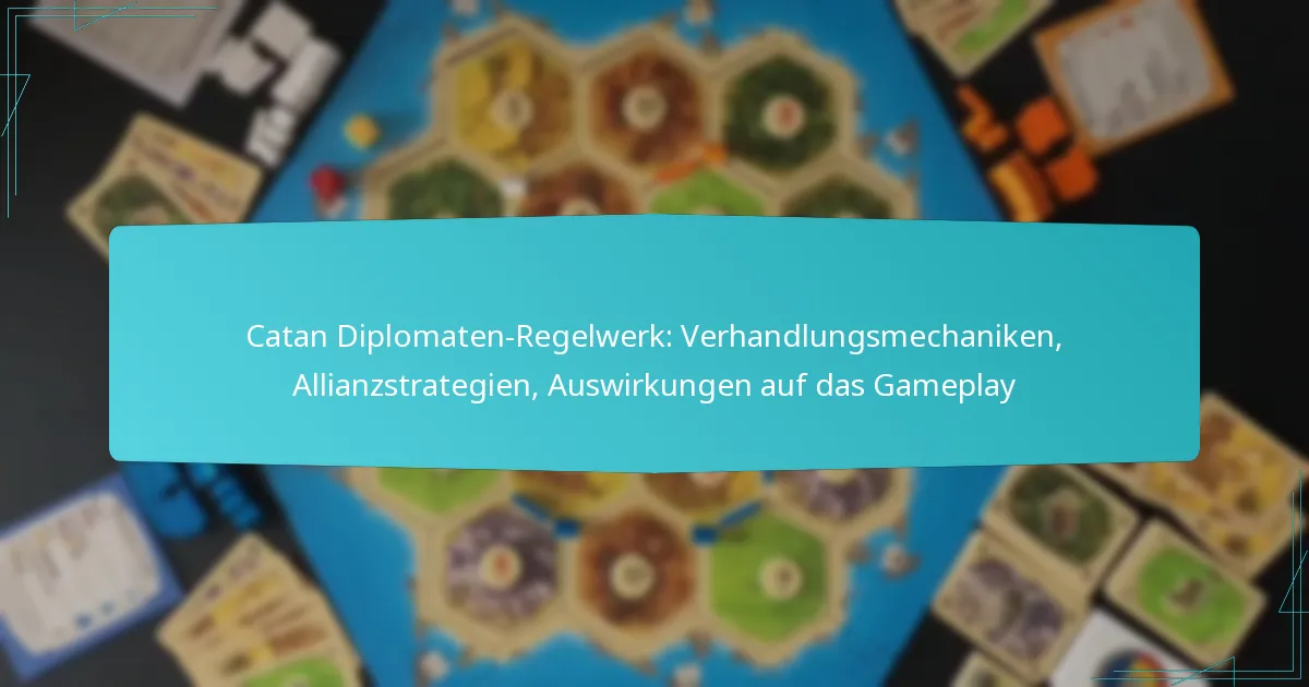 Catan Diplomaten-Regelwerk: Verhandlungsmechaniken, Allianzstrategien, Auswirkungen auf das Gameplay