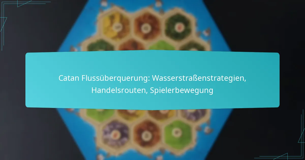 Catan Flussüberquerung: Wasserstraßenstrategien, Handelsrouten, Spielerbewegung