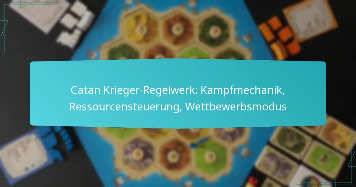 Catan Krieger-Regelwerk: Kampfmechanik, Ressourcensteuerung, Wettbewerbsmodus