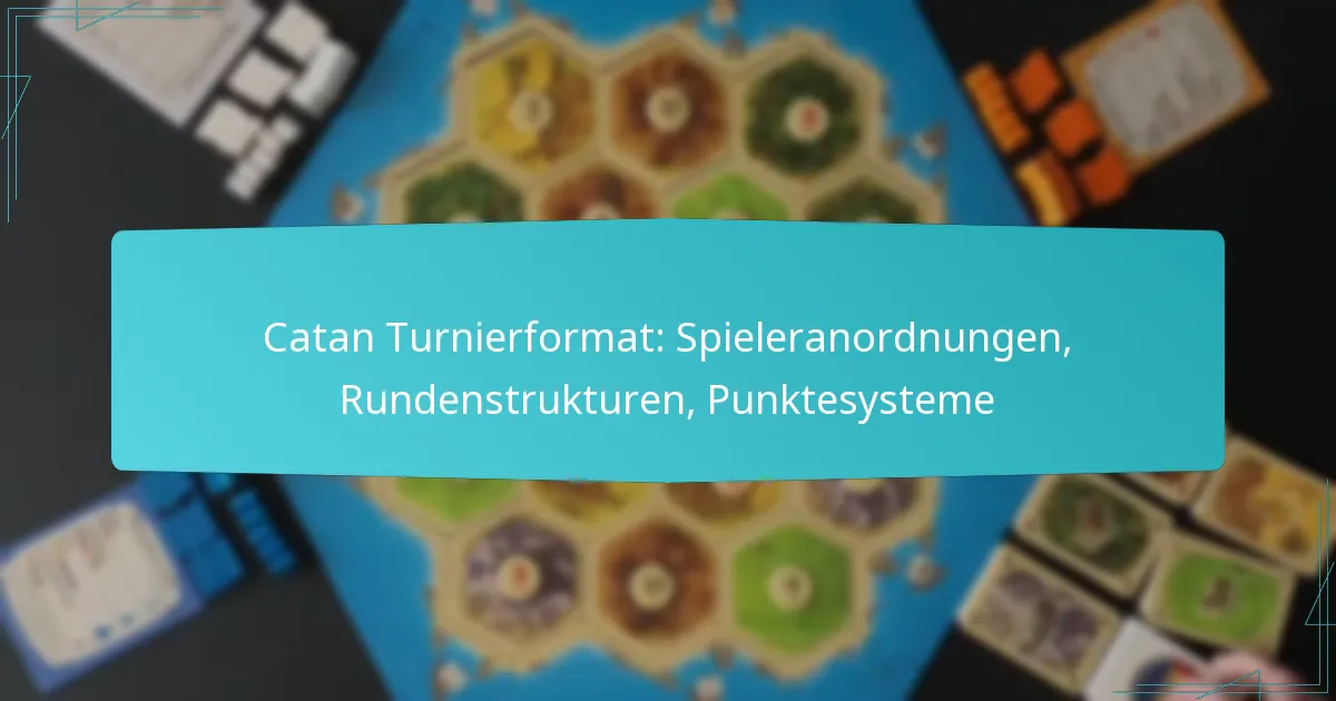 Catan Turnierformat: Spieleranordnungen, Rundenstrukturen, Punktesysteme