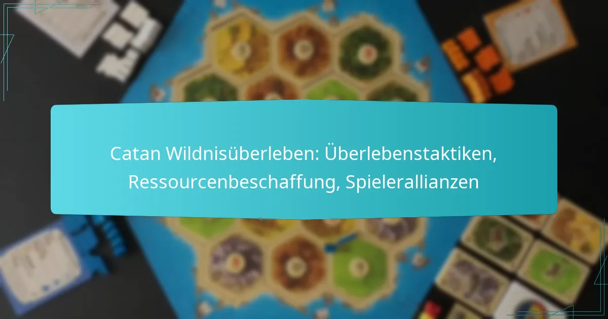 Catan Wildnisüberleben: Überlebenstaktiken, Ressourcenbeschaffung, Spielerallianzen