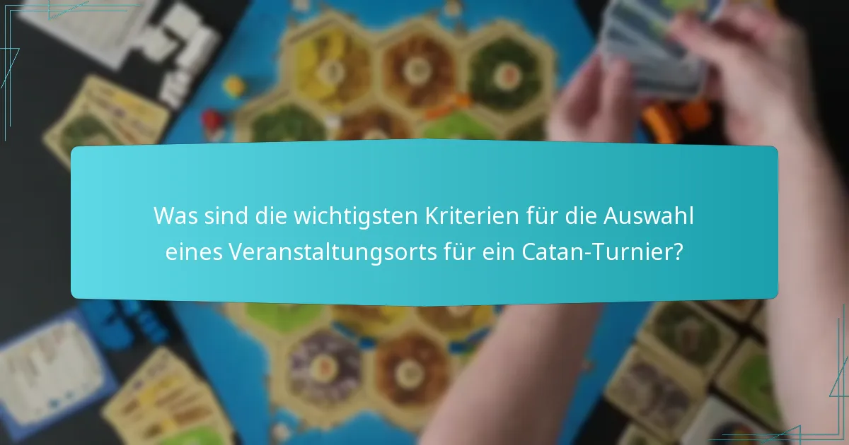 Welche Ausrüstung wird für ein erfolgreiches Catan-Turnier benötigt?