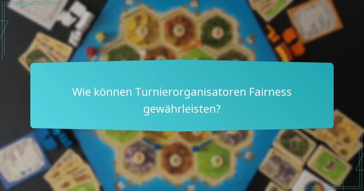 Wie können Turnierorganisatoren Fairness gewährleisten?